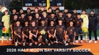 Half Moon Bay Cougars Boys Varsity Soccer Winter 25-26 team photo.