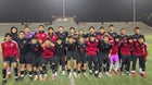 McLane Highlanders Boys Varsity Soccer Winter 25-26 team photo.