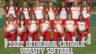 Cathedral Catholic Dons Girls Varsity Softball Spring 21-22 team photo.