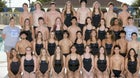 Mesquite Wildcats Girls Varsity Swimming Fall 26-27 team photo.