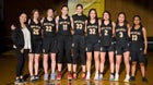 Unalakleet Wolfpack Girls Varsity Basketball Winter 24-25 team photo.
