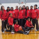Lima Senior Spartans Girls Varsity Basketball Winter 24-25 team photo.