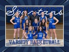 Springport Spartans Girls Varsity Basketball Winter 24-25 team photo.