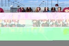 Belen Eagles Girls Varsity Tennis Spring 13-14 team photo.