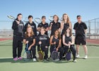 Volcano Vista Hawks Girls Varsity Tennis Spring 13-14 team photo.