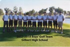 Gilbert Tigers Boys Varsity Golf Fall 19-20 team photo.