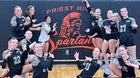 Priest River Spartans Girls Varsity Volleyball Fall 25-26 team photo.