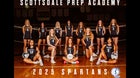 Scottsdale Preparatory Academy Spartans Girls Varsity Volleyball Fall 25-26 team photo.