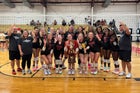 Loganville Red Devils Girls Varsity Volleyball Fall 25-26 team photo.