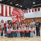 St. Johns Redskins Girls Varsity Volleyball Fall 25-26 team photo.