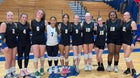 Schlarman Hilltoppers Girls Varsity Volleyball Fall 25-26 team photo.