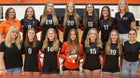Elmwood Trojans Girls Varsity Volleyball Fall 25-26 team photo.