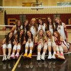Rigby Trojans Girls Varsity Volleyball Fall 25-26 team photo.
