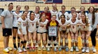 Hickory Red Tornadoes Girls Varsity Volleyball Fall 25-26 team photo.