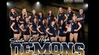 Santa Fe Demons Girls Varsity Volleyball Fall 25-26 team photo.
