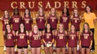Indianapolis Scecina Memorial Crusaders Girls Varsity Volleyball Fall 25-26 team photo.