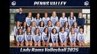 Penns Valley Area Rams Girls Varsity Volleyball Fall 25-26 team photo.