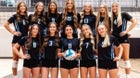 Elkhorn North Wolves Girls Varsity Volleyball Fall 25-26 team photo.