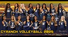Cypress Ranch Mustangs Girls Varsity Volleyball Fall 25-26 team photo.