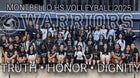 Montbello Warriors Girls Varsity Volleyball Fall 25-26 team photo.