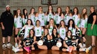 Houston County Fighting Irish Girls Varsity Volleyball Fall 25-26 team photo.