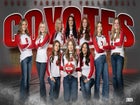 Dora Coyotes Girls Varsity Volleyball Fall 25-26 team photo.