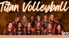 University Titans Girls Varsity Volleyball Fall 25-26 team photo.