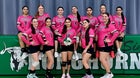 San Simon Longhorns Girls Varsity Volleyball Fall 25-26 team photo.
