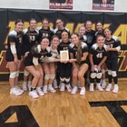 ROWVA/Williamsfield Cougars Girls Varsity Volleyball Fall 25-26 team photo.