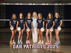 Kate Duncan Smith DAR Patriots Girls Varsity Volleyball Fall 25-26 team photo.