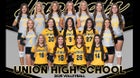 Union Yellowjackets Girls Varsity Volleyball Fall 25-26 team photo.