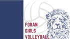 Foran Lions Girls Varsity Volleyball Fall 25-26 team photo.