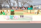 Moriarty Pintos Girls Varsity Tennis Spring 14-15 team photo.