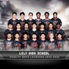 Lely Trojans Boys Varsity Lacrosse Spring 24-25 team photo.