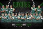 Buena Park Coyotes Boys Varsity Baseball Spring 23-24 team photo.