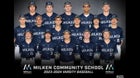 Milken Wildcats Boys Varsity Baseball Spring 23-24 team photo.