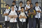 Highland Hornets Boys JV Tennis Spring 15-16 team photo.