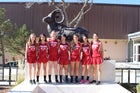 Cimarron Rams Girls Varsity Cross Country Fall 18-19 team photo.