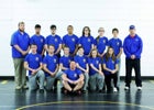 Sheridan Yellowjackets Boys Varsity Wrestling Fall 16-17 team photo.