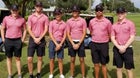 Cardinal Gibbons Chiefs Boys Varsity Golf Fall 21-22 team photo.