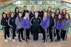 Clovis Wildcats Girls Varsity Swimming Winter 18-19 team photo.