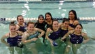 Miyamura Patriots Girls Varsity Swimming Winter 18-19 team photo.