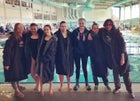 Desert Academy Wildcats Girls Varsity Swimming Winter 18-19 team photo.