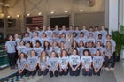 Central Tigers Girls Varsity Swimming Winter 18-19 team photo.