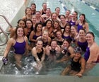 Omaha Central Eagles Girls Varsity Swimming Winter 18-19 team photo.
