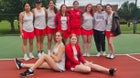 Edgewood Warriors Girls Varsity Tennis Fall 24-25 team photo.