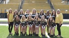 Worth County Rams Co-ed Varsity Cheer Fall 22-23 team photo.