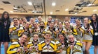 West Babylon Eagles Co-ed Varsity Cheer Fall 22-23 team photo.