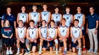 Crimson Cliffs Mustangs Boys Varsity Volleyball Spring 24-25 team photo.