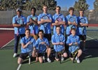 Sandia Prep Sundevils Boys Varsity Tennis Spring 17-18 team photo.